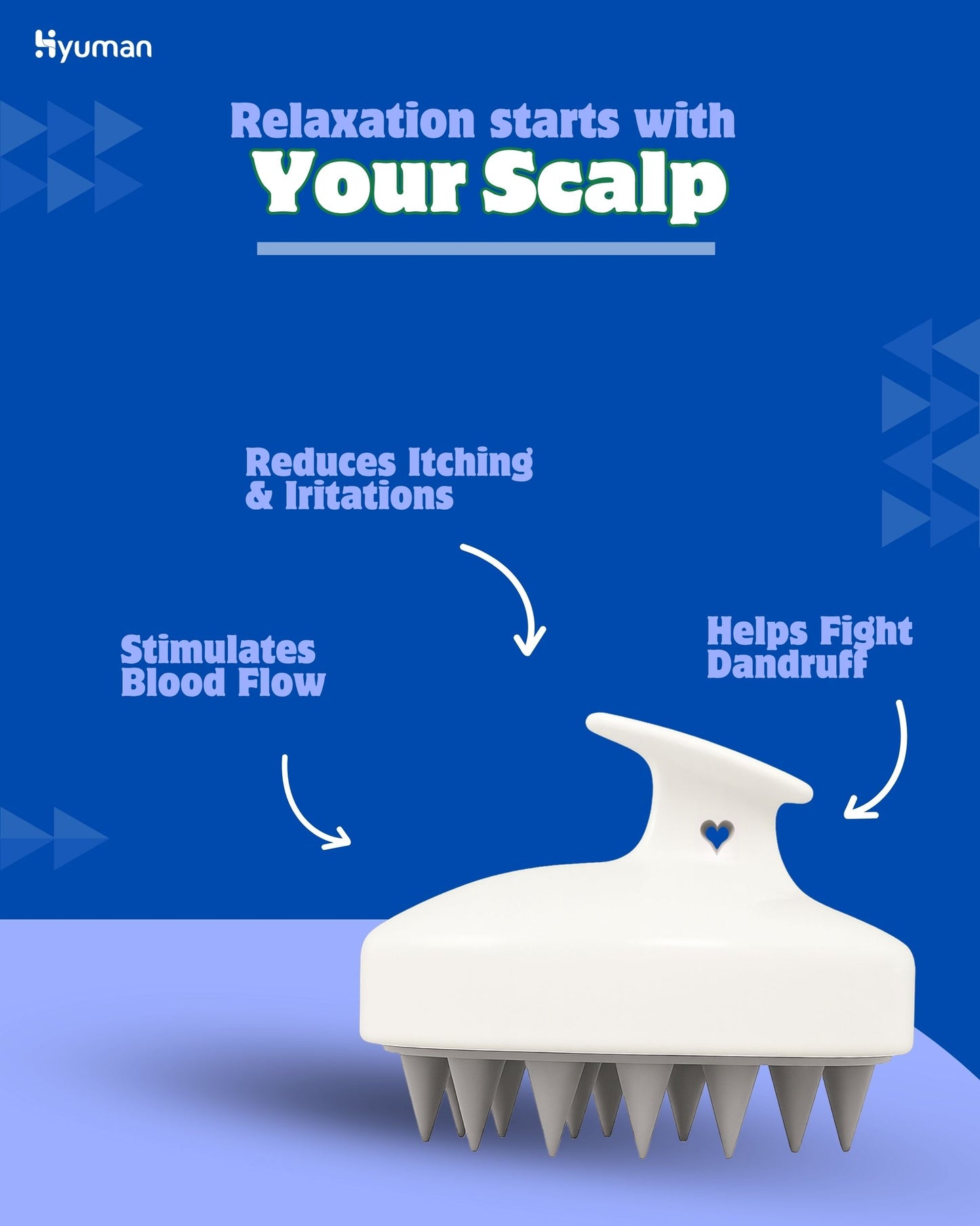 Scalp Massager Brush | Soft Silicone Bristles