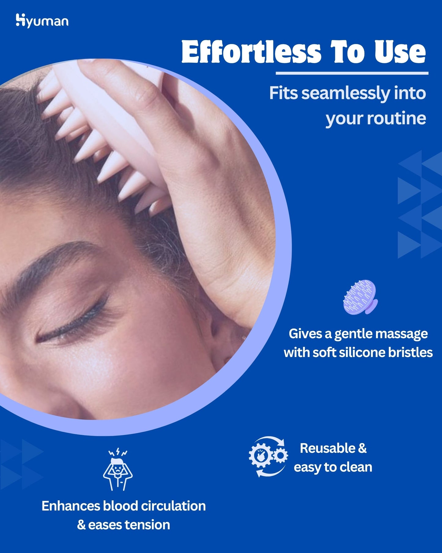 Scalp Massager Brush | Soft Silicone Bristles