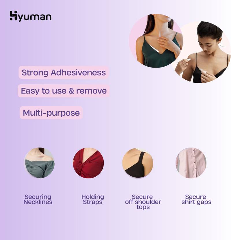 Hyuman Combo Face Razor & Clothing Tape for Women -2Unit Razors + 100Strip Fashion Tape, Women (Pack of 2)