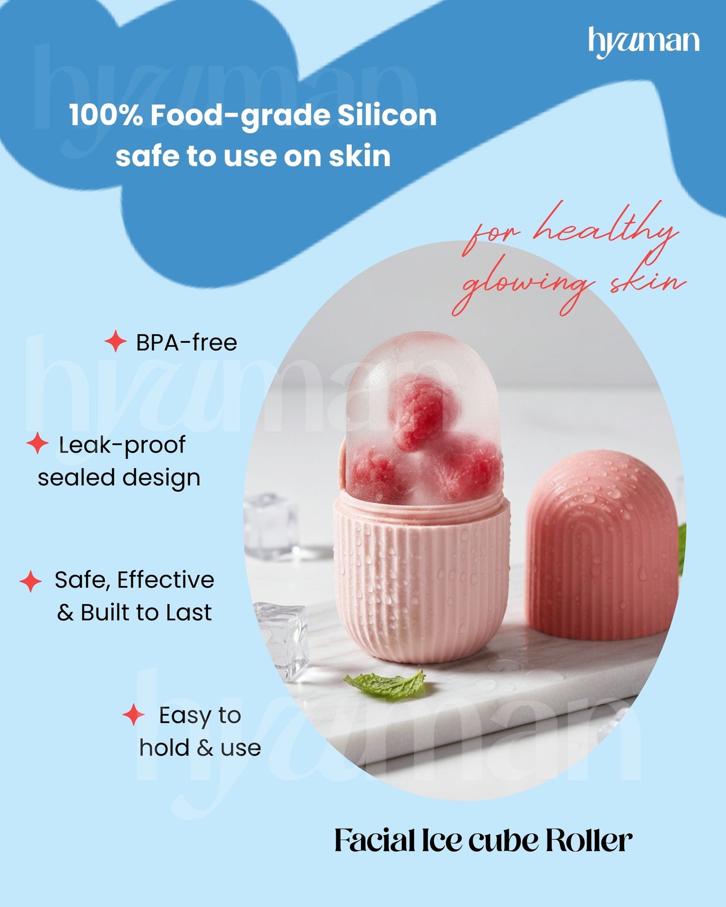 Ice Roller for Face & Body | Cooling Massager
