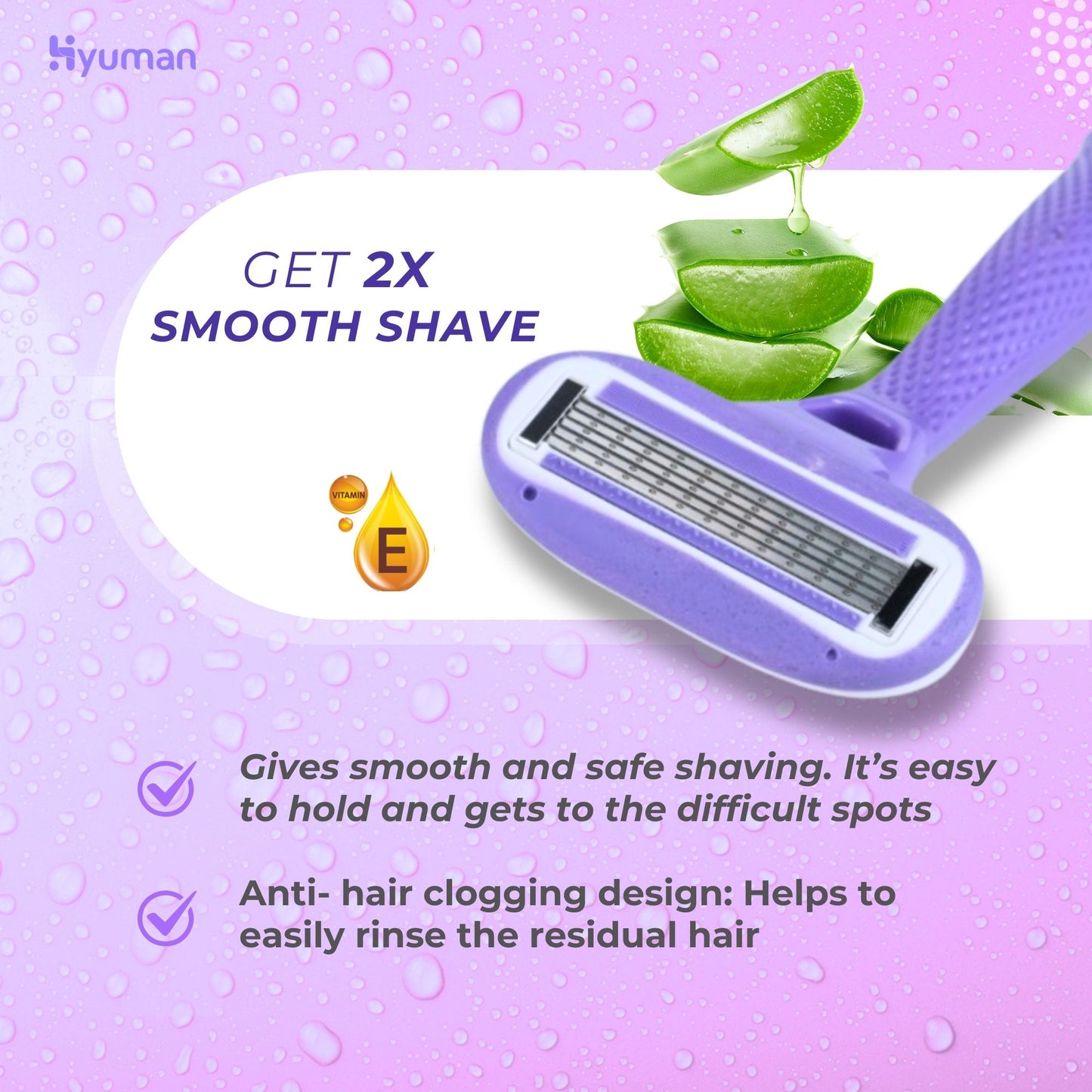 Hyuman ZenBlade Body Shaving Razor For Women | 1 Unit