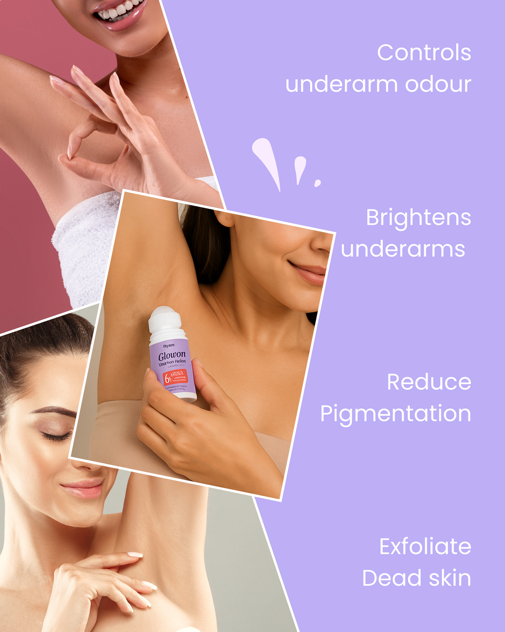 Underarm Roll-On for Brightening & Odour Control
