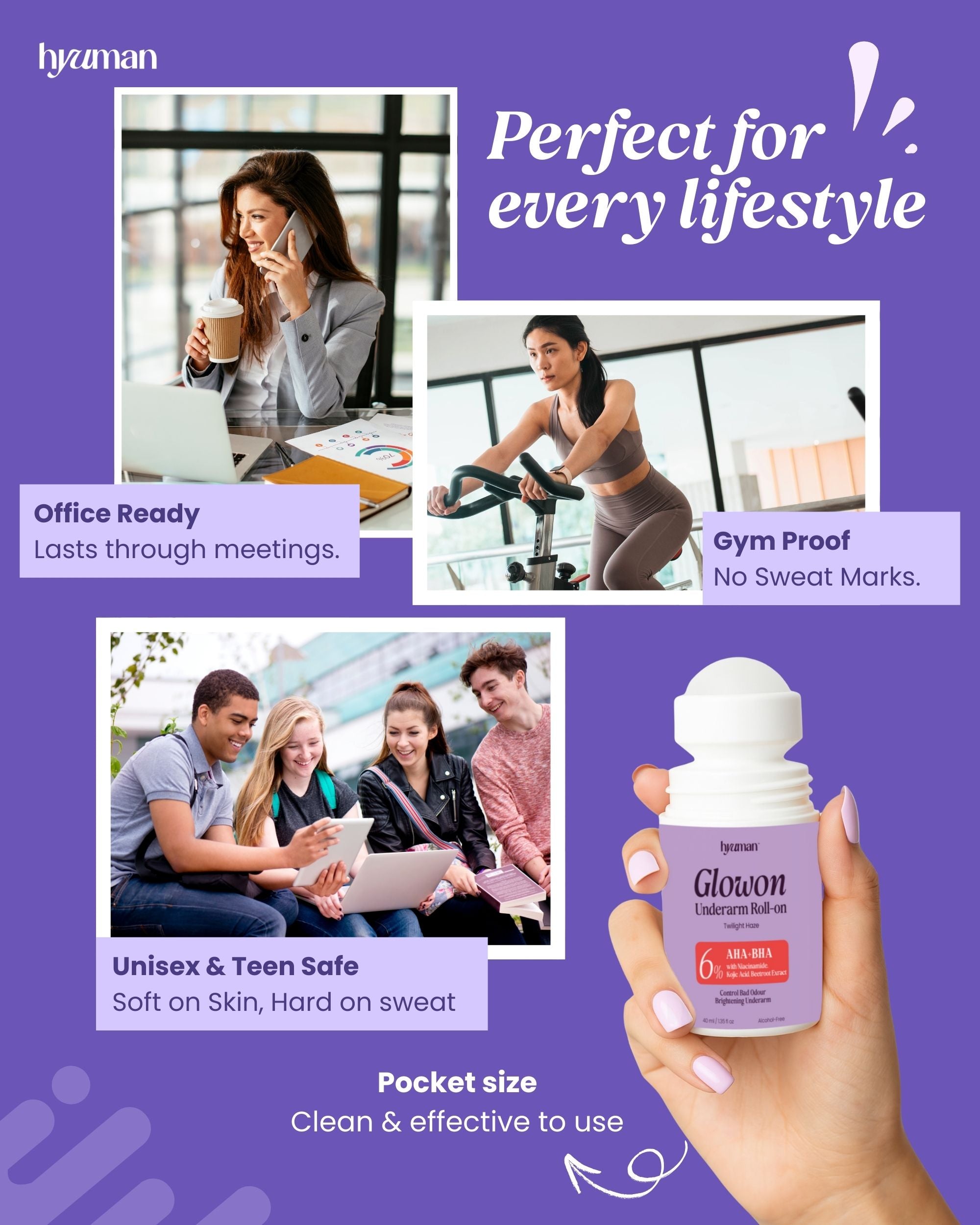 Underarm Roll-On for Brightening & Odour Control