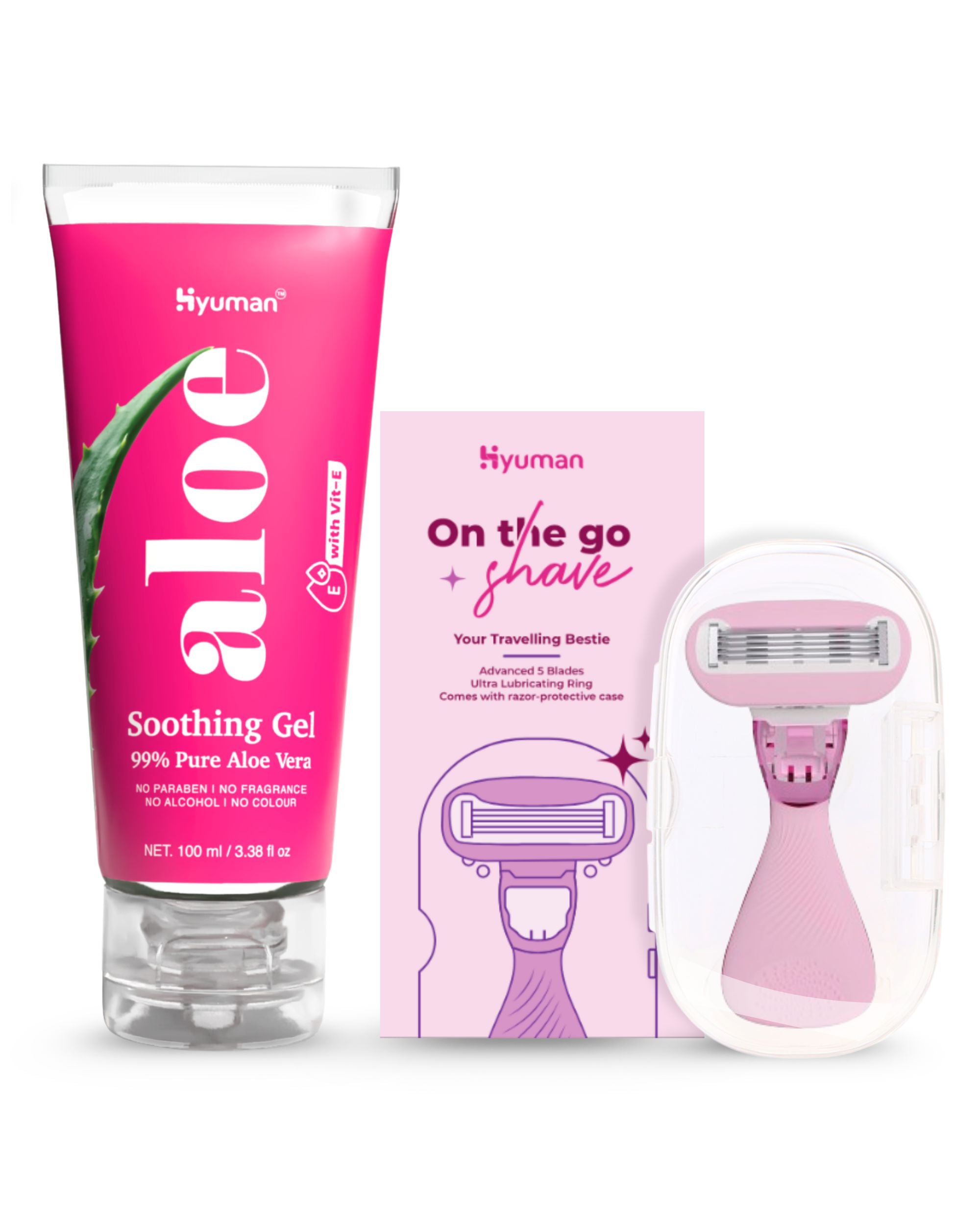 On the Go Razor with Aloe Vera Gel 100 ml
