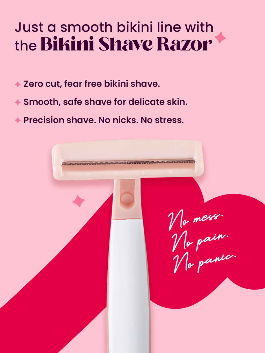 Bikini Razor with Nano Serrated Safety Blade