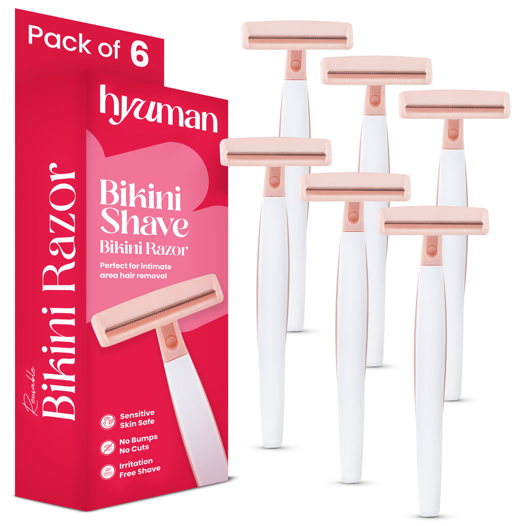 Bikini Razor with Nano Serrated Safety Blade