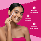 Face Razor Pack of 2 + Nose Strips Pack of 6 Combo