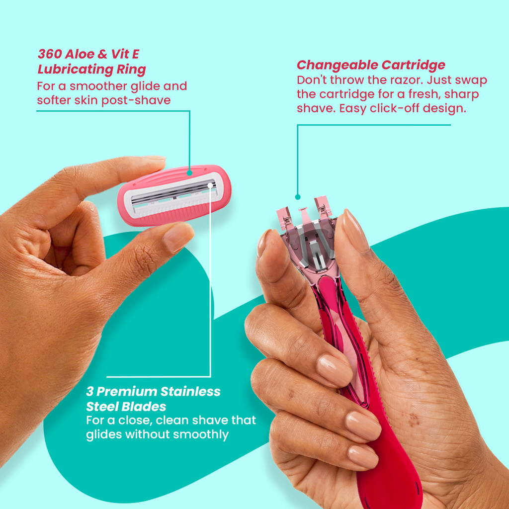 Glide Away 3 Blade Razor for Women