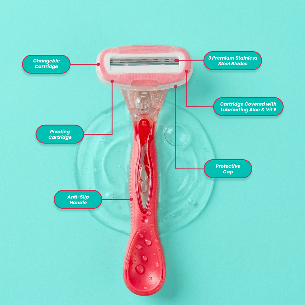 Glide Away 3 Blade Razor for Women