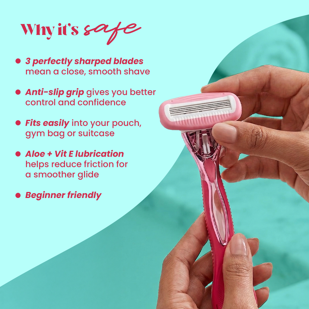 Glide Away 3 Blade Razor for Women