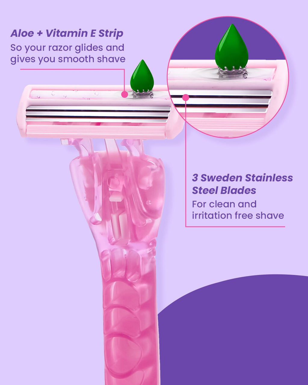 Pink Pop Body Razor for Women