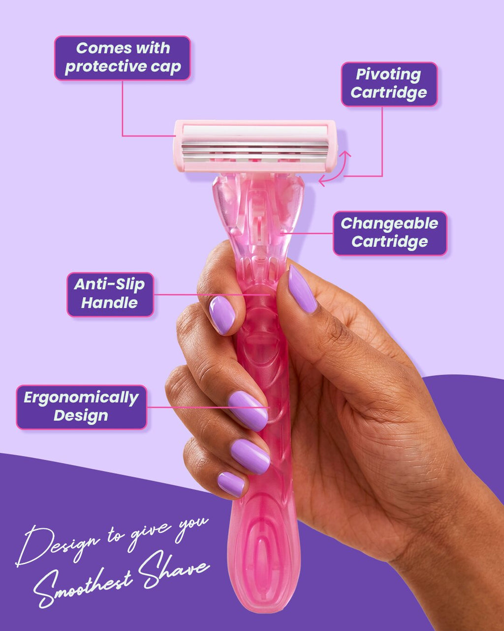 Pink Pop Body Razor for Women