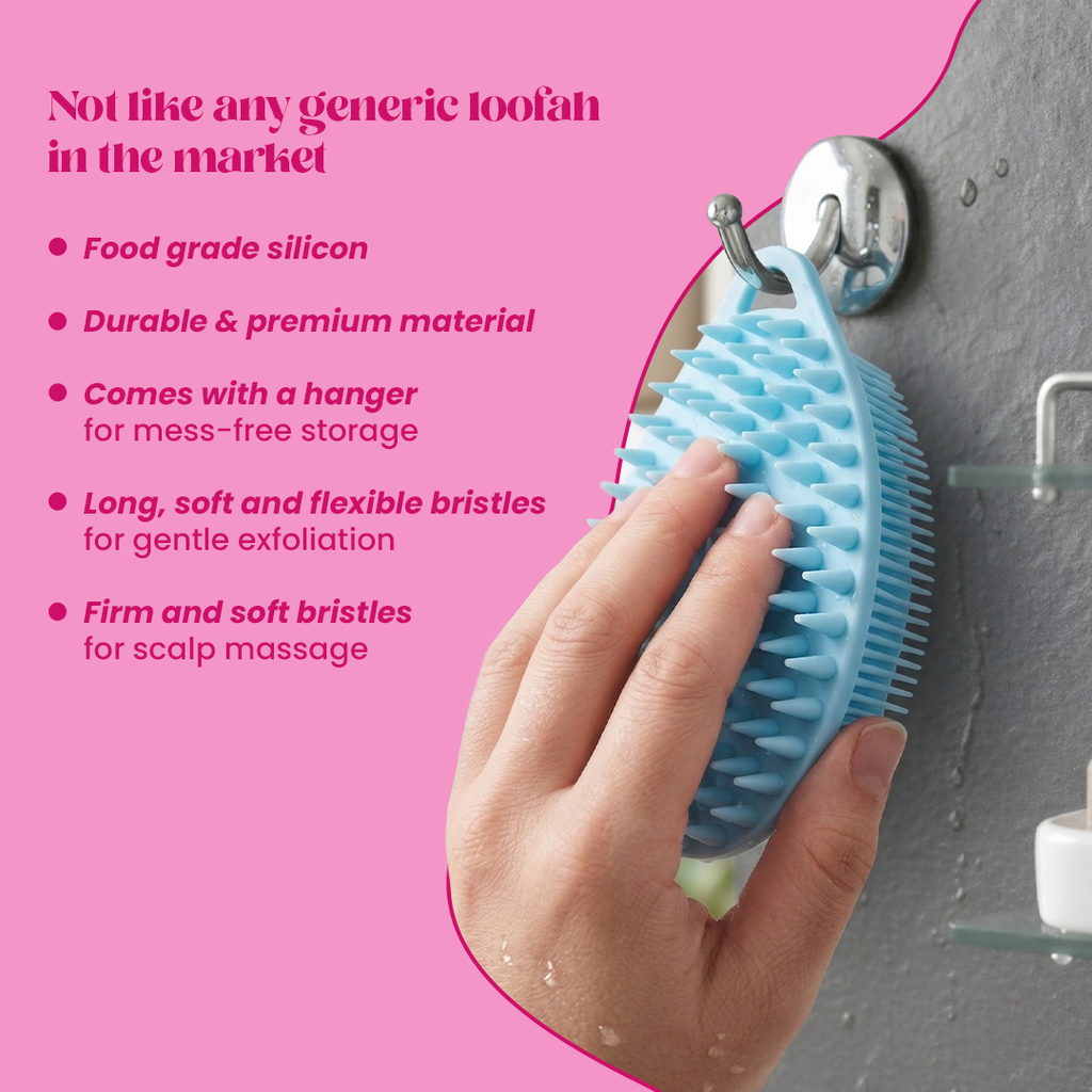 2-in-1 Body Scrubber & Scalp Massager