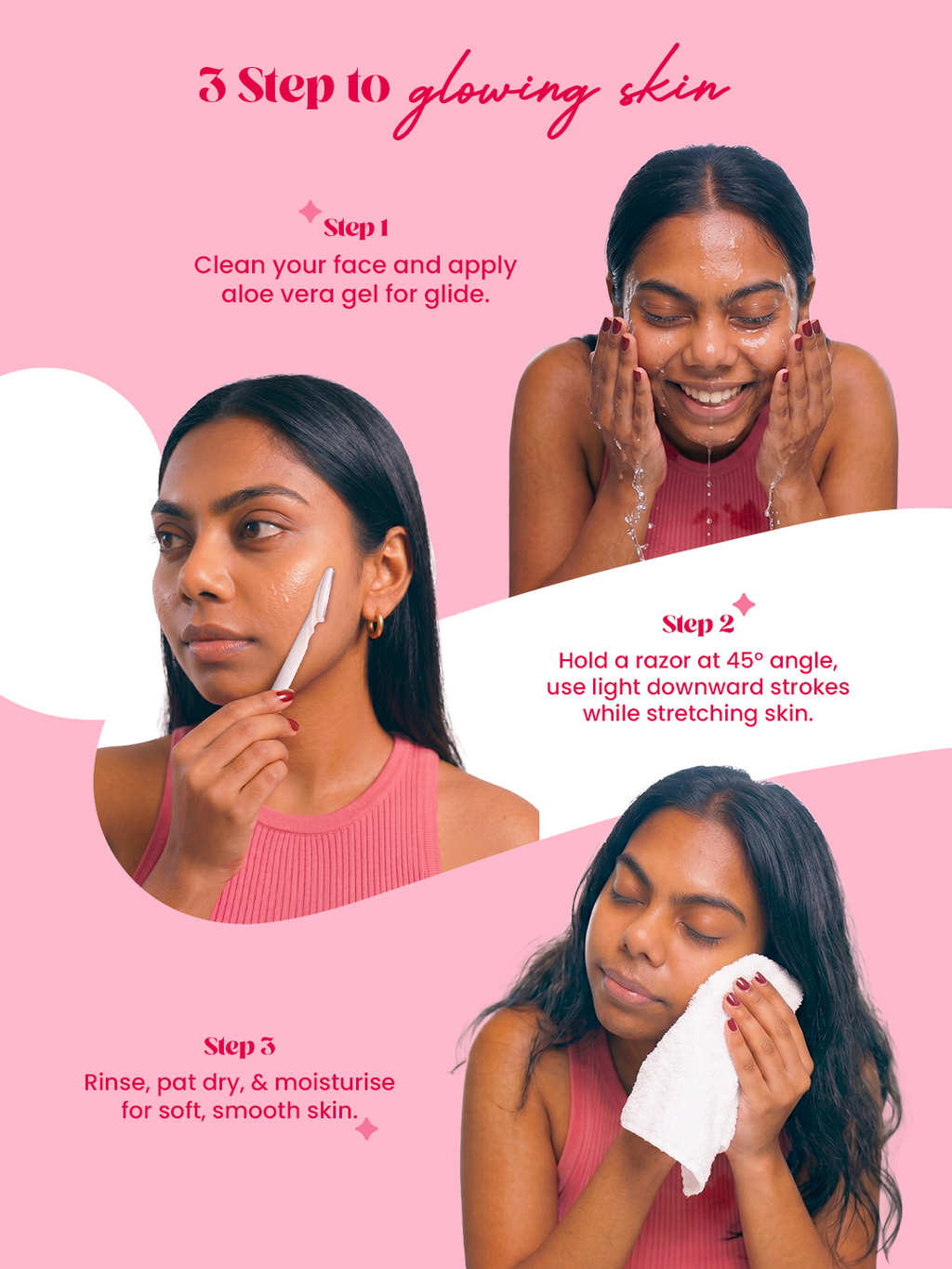 Sleek Face Razor for Women | Facial Hair & Eyebrow Shaver