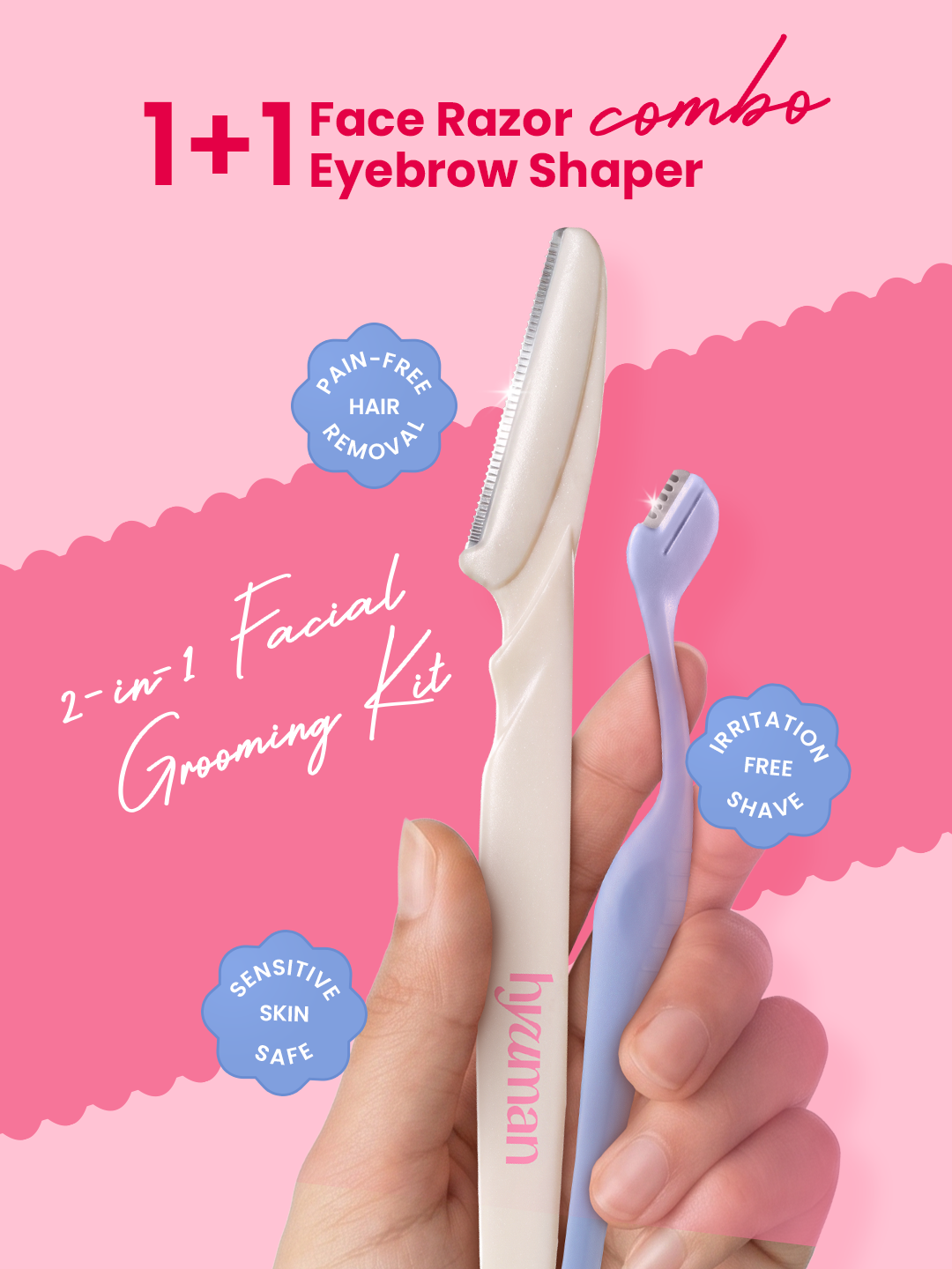 Sleek Facial Shaving Kit for Women | Face & Eyebrow Razor