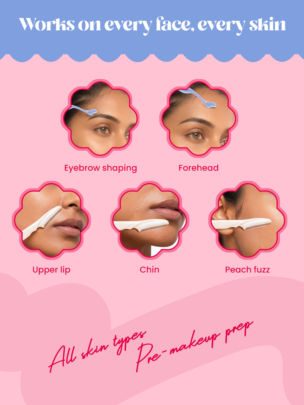 Sleek Facial Shaving Kit for Women | Face & Eyebrow Razor