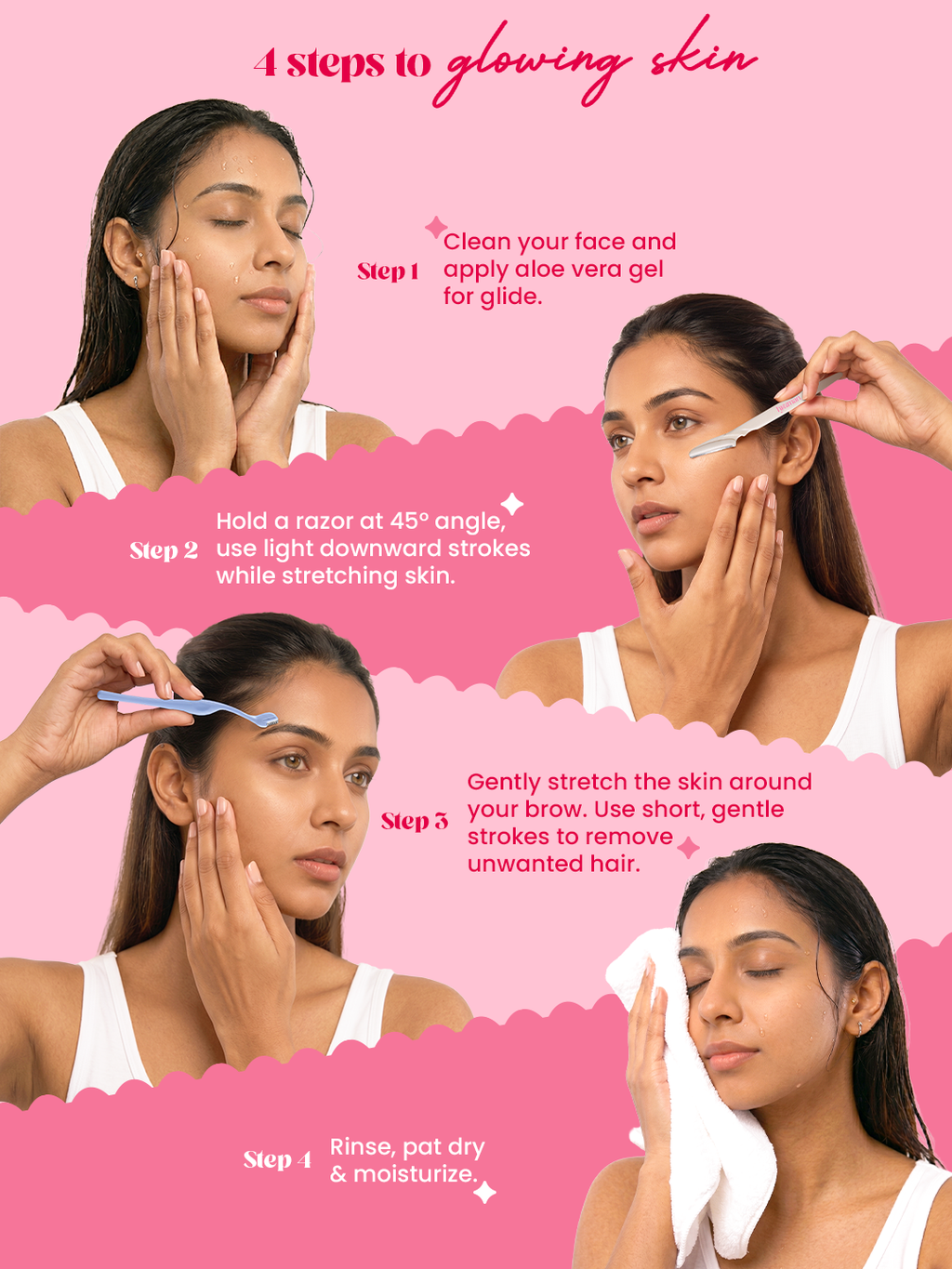 Sleek Facial Shaving Kit for Women | Face & Eyebrow Razor