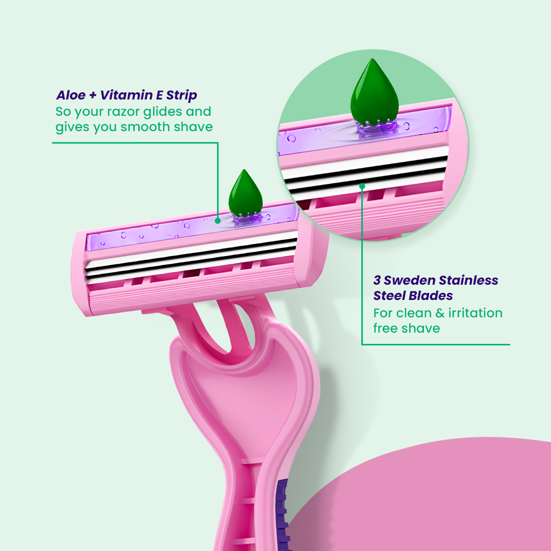 Smoothshave 3 Blade Body Hair Removal Razor