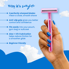 Face Razor + SoftShave Body Razor Pack of 3 for Women