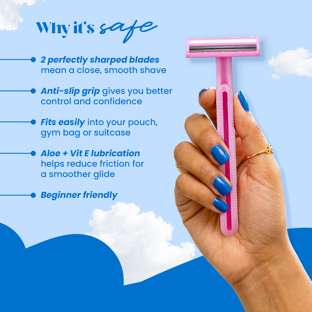 Face Razor + SoftShave Body Razor Pack of 3 for Women
