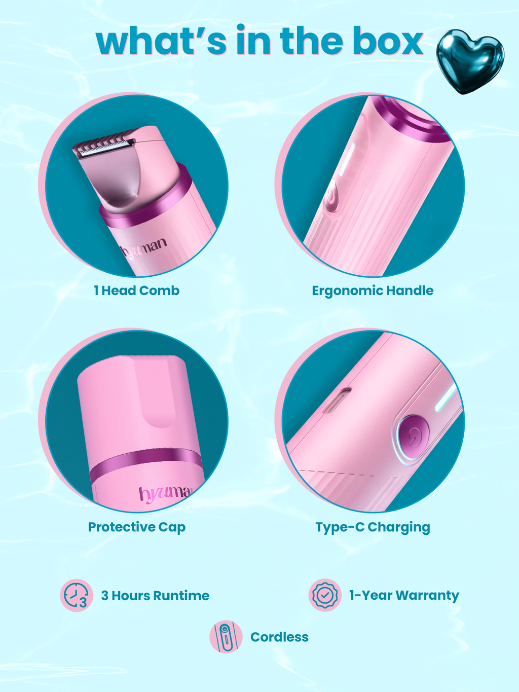 Trimit 2-in-1 face & Bikini Trimmer for women