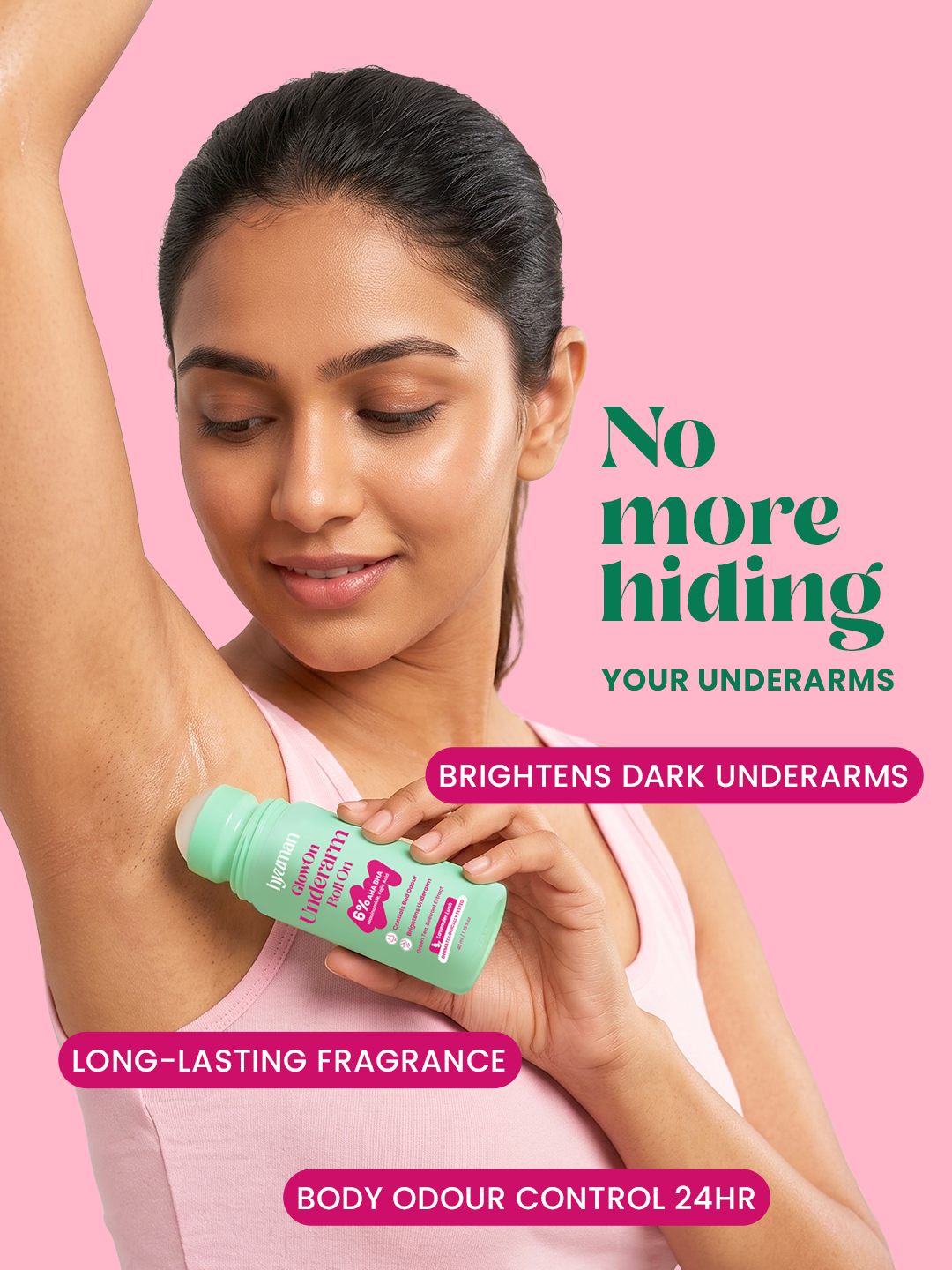 Underarm Roll-On for Brightening & Odour Control
