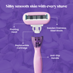 Silkshave Razor + 2 Face Razor Combo