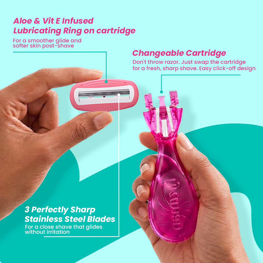 Glide Mini 3 Blade Razor for Women
