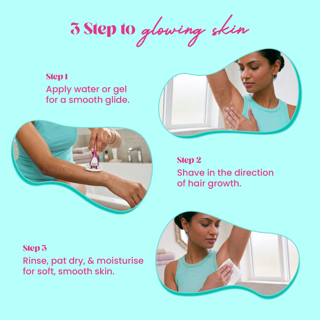 Glide Mini 3 Blade Razor for Women