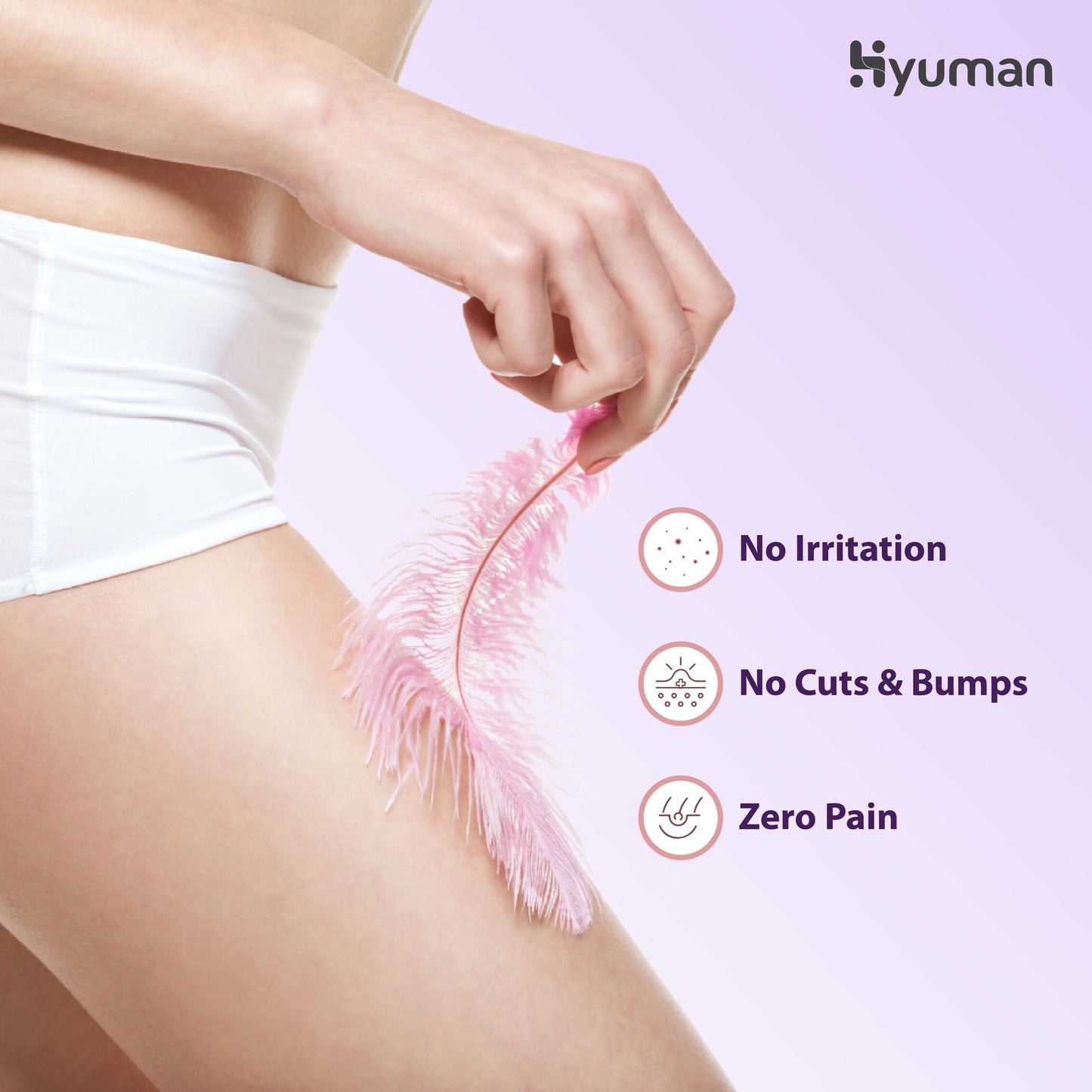 Hyuman Bikini Razors Pack of 2 + Aloe Vera Gel 100 ml