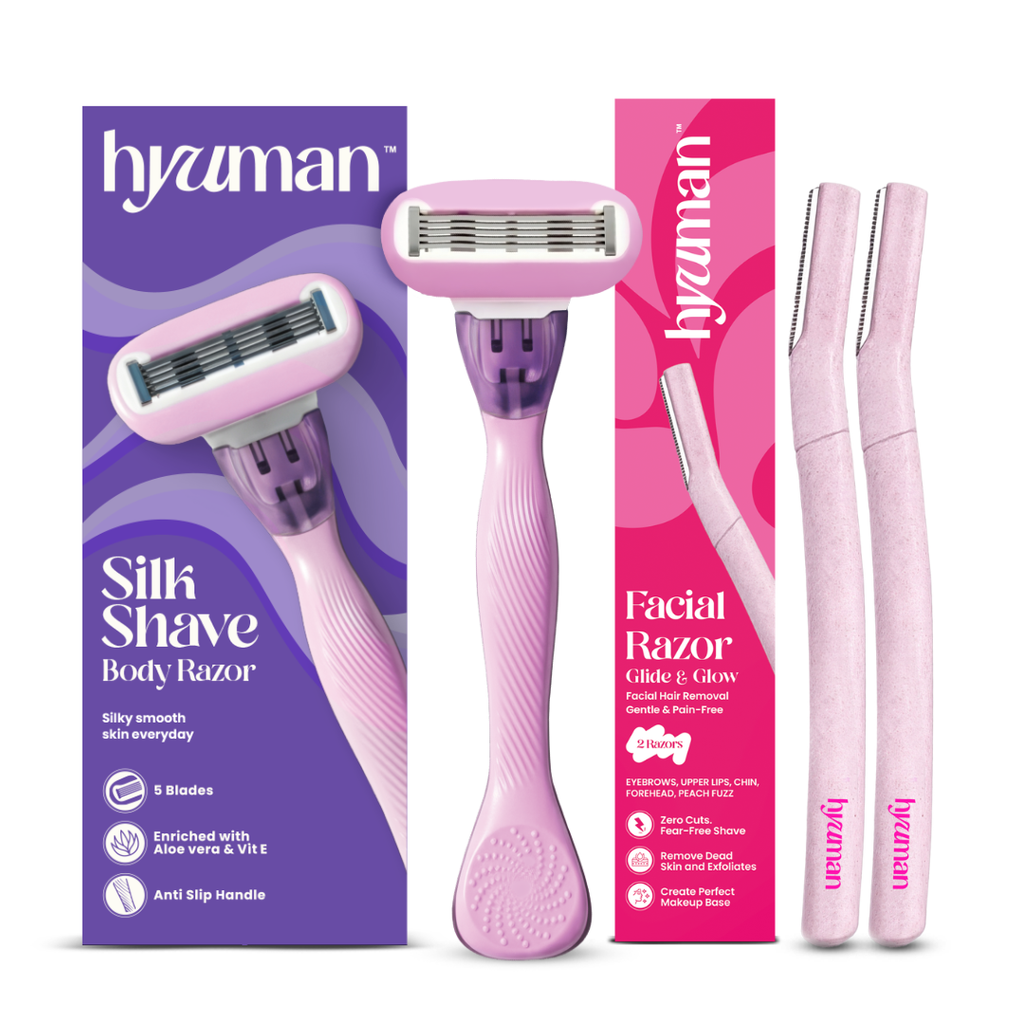 Silkshave Razor + 2 Face Razor Combo