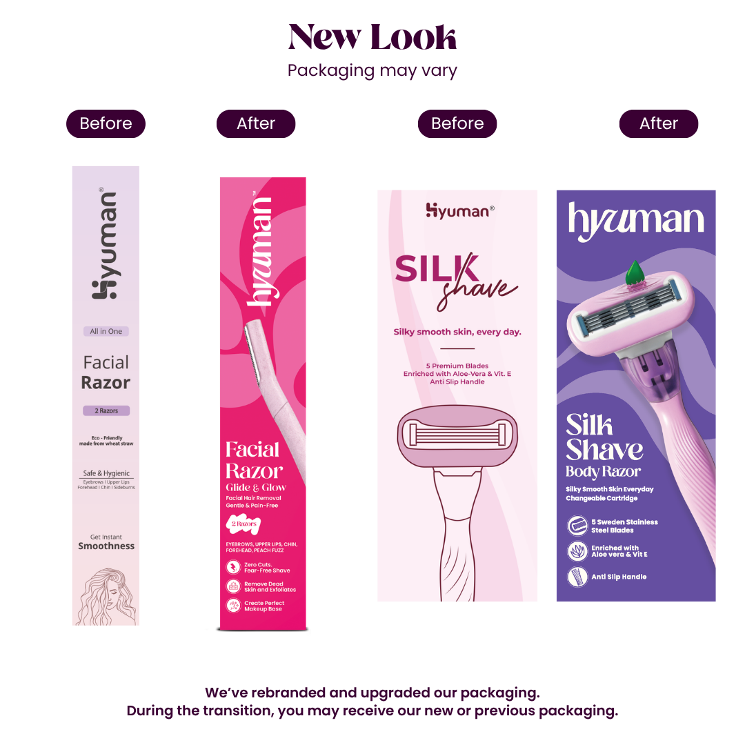 Silkshave Razor + 2 Face Razor Combo