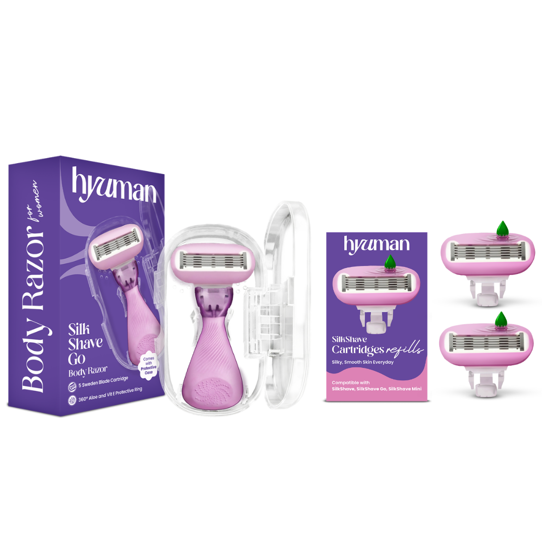 SilkShave Go Razor + 1 Cartridge Refills Pack