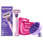 SilkShave Razor + Scalp Massager Grooming Combo