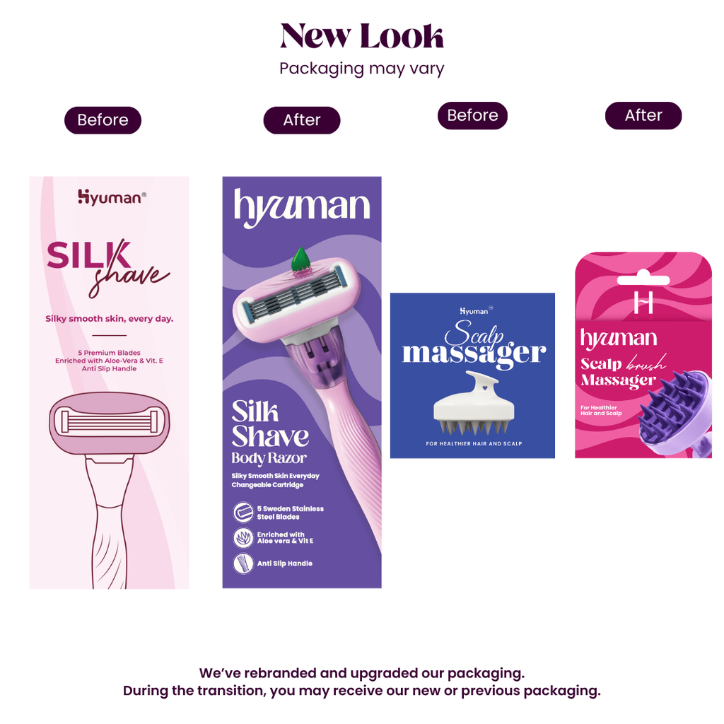 SilkShave Razor + Scalp Massager Grooming Combo