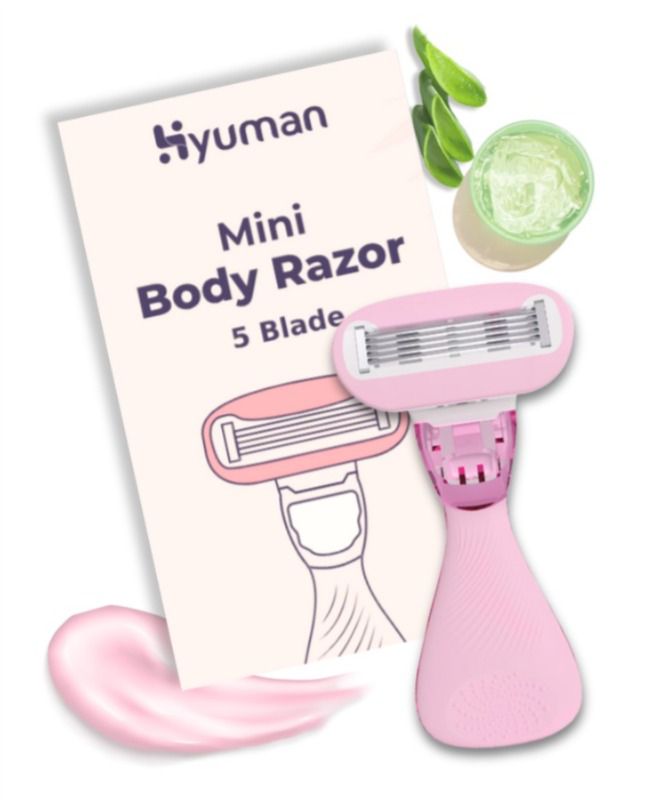 Mini Body Shaving Razor for women|  Aloe vera Infused Shaving | 1 Unit