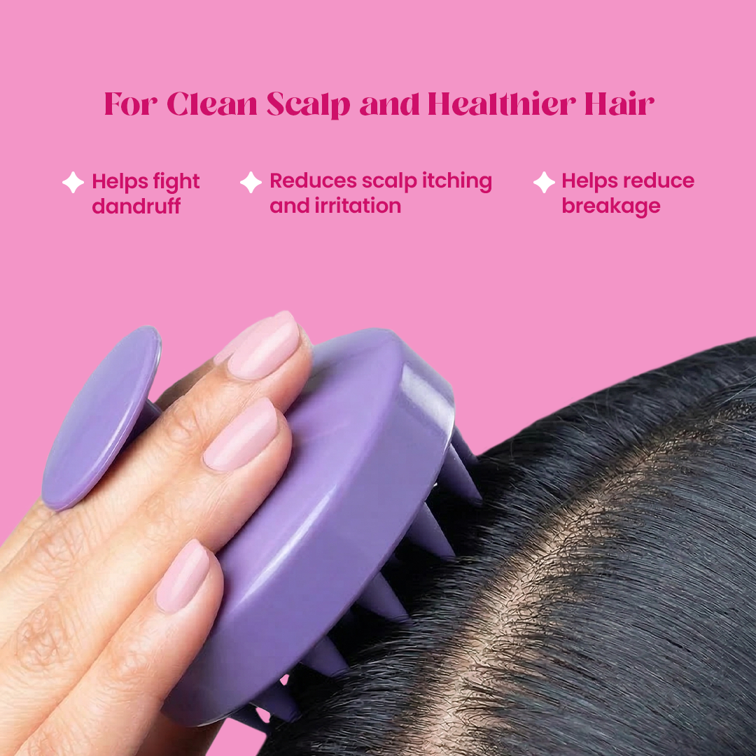 2-in-1 Scalp Massager & Shampoo Brush