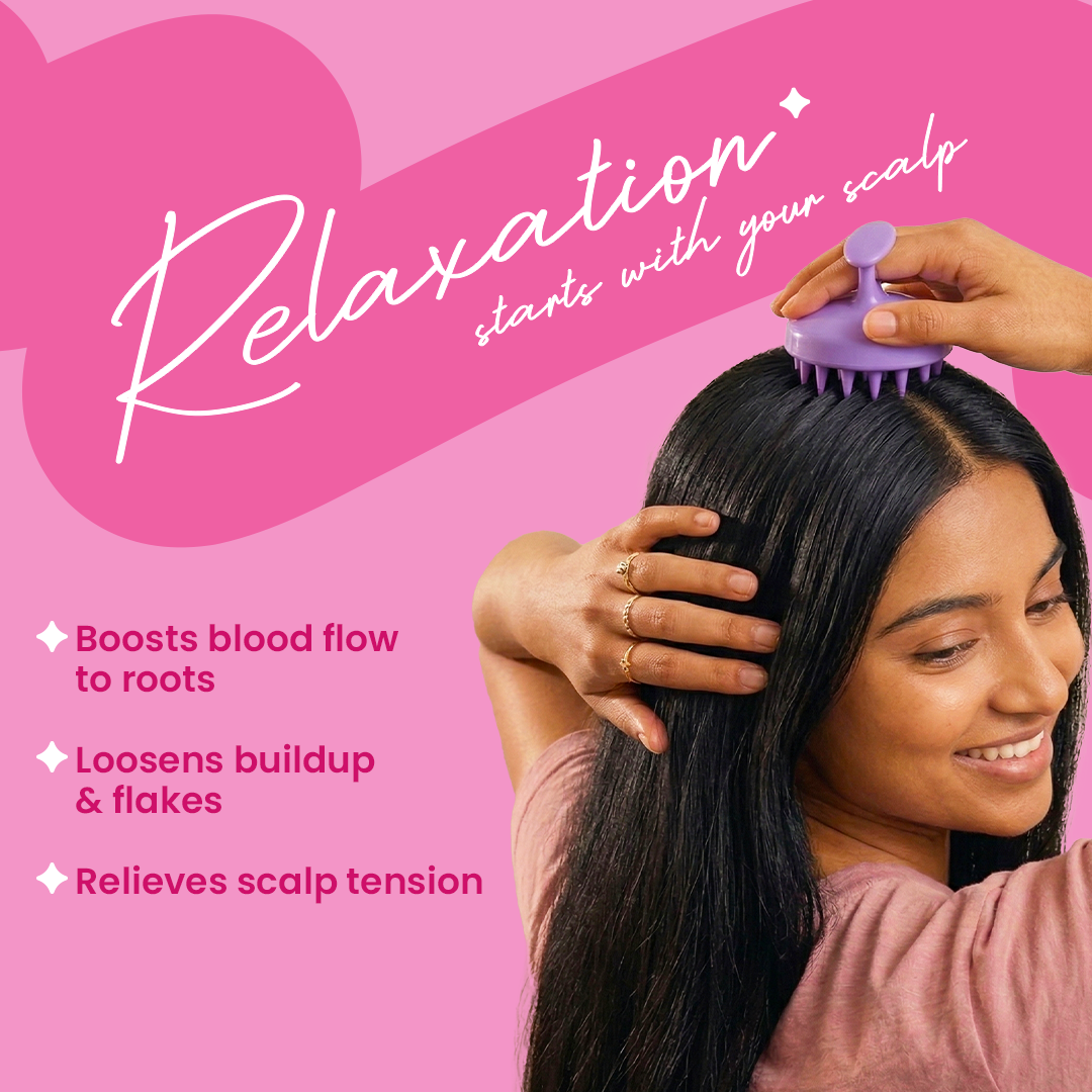 2-in-1 Scalp Massager & Shampoo Brush