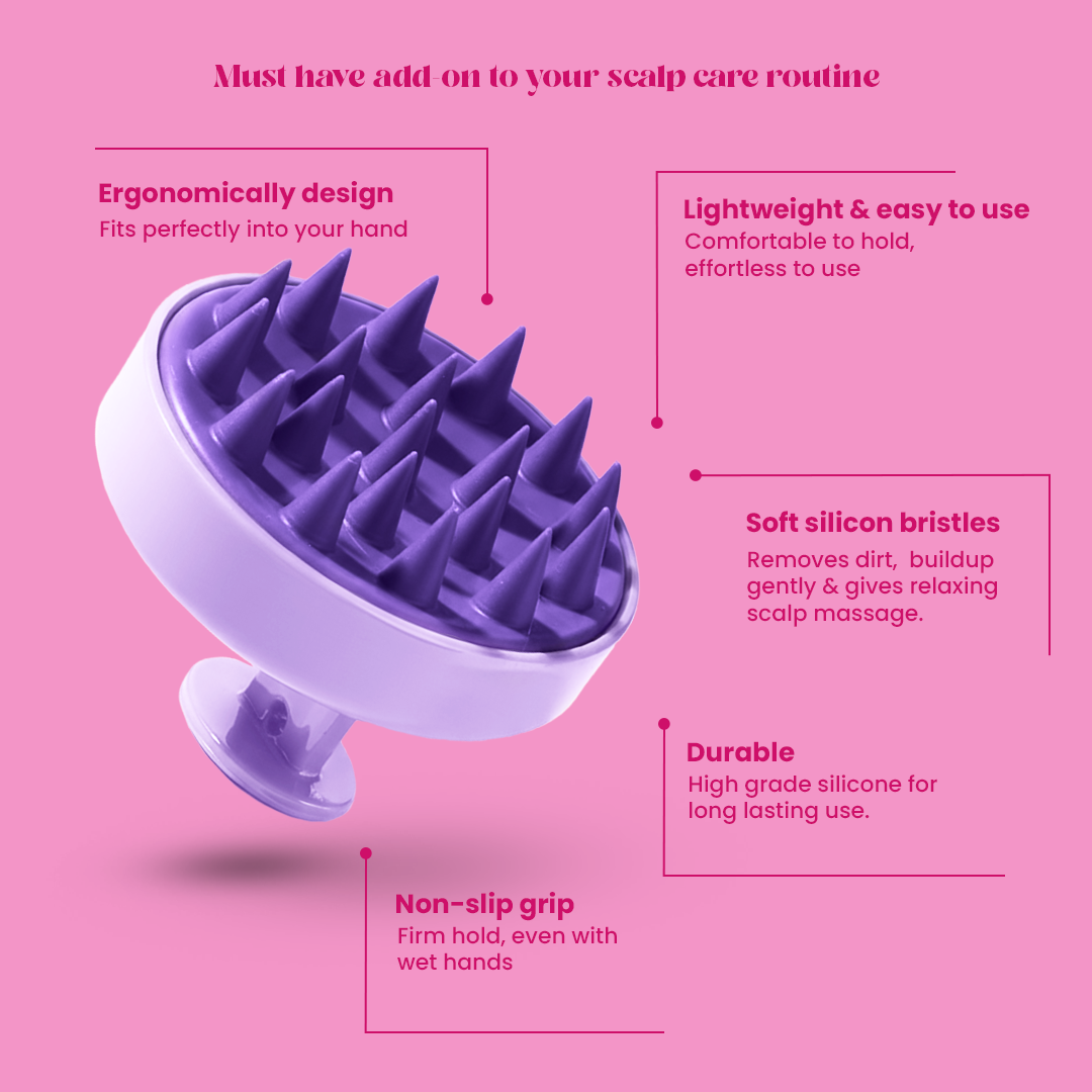 2-in-1 Scalp Massager & Shampoo Brush