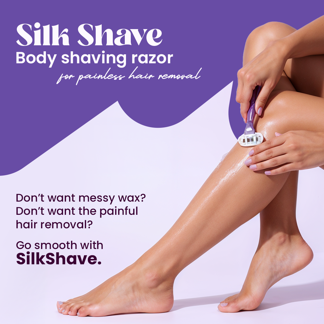 Silkshave Body Razor with 5 Blade Hair Removal Cartridge