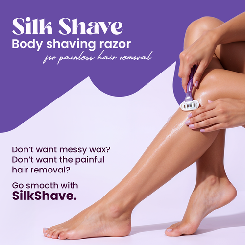 Silkshave Body Razor with 5 Blade Hair Removal Cartridge