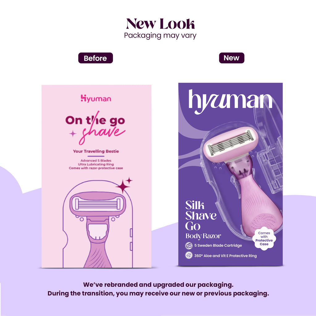 SilkShave Go Razor + 2 Cartridge Refills Pack