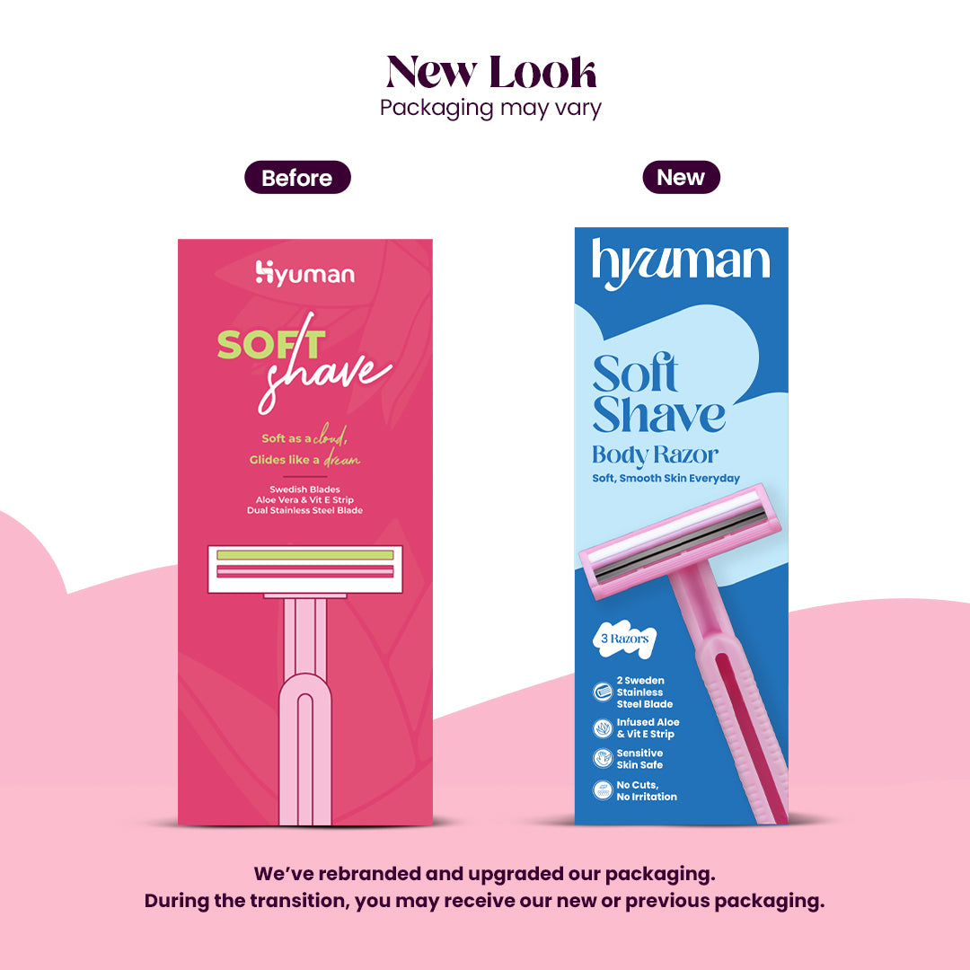 GlowOn Deodorant Roll-On 40ml with SoftShave Razor Pack of 3