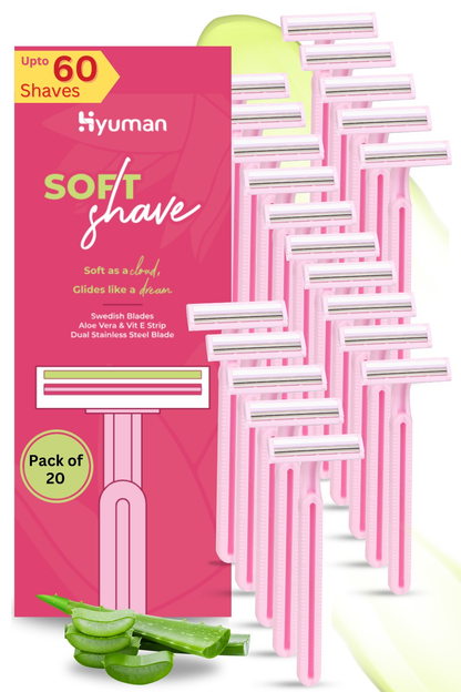 Hyuman SoftShave body shaving Razor for Women