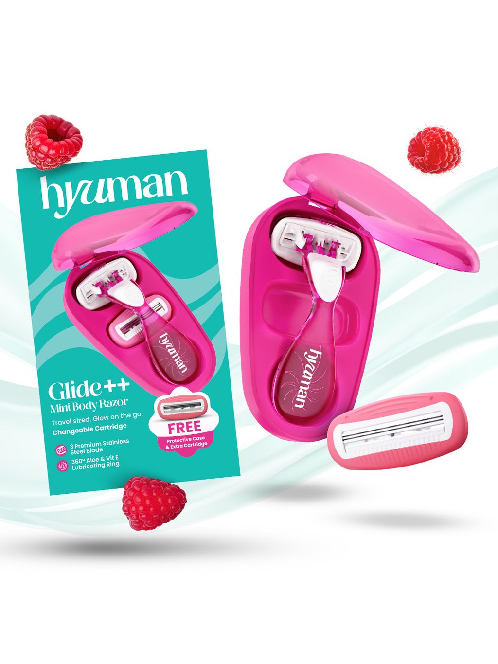 Glide++ 3 Blade Disposable Razor with Extra Cartridge