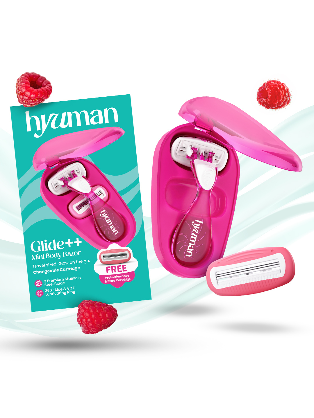 Glide++ 3 Blade Razor with Extra Cartridge