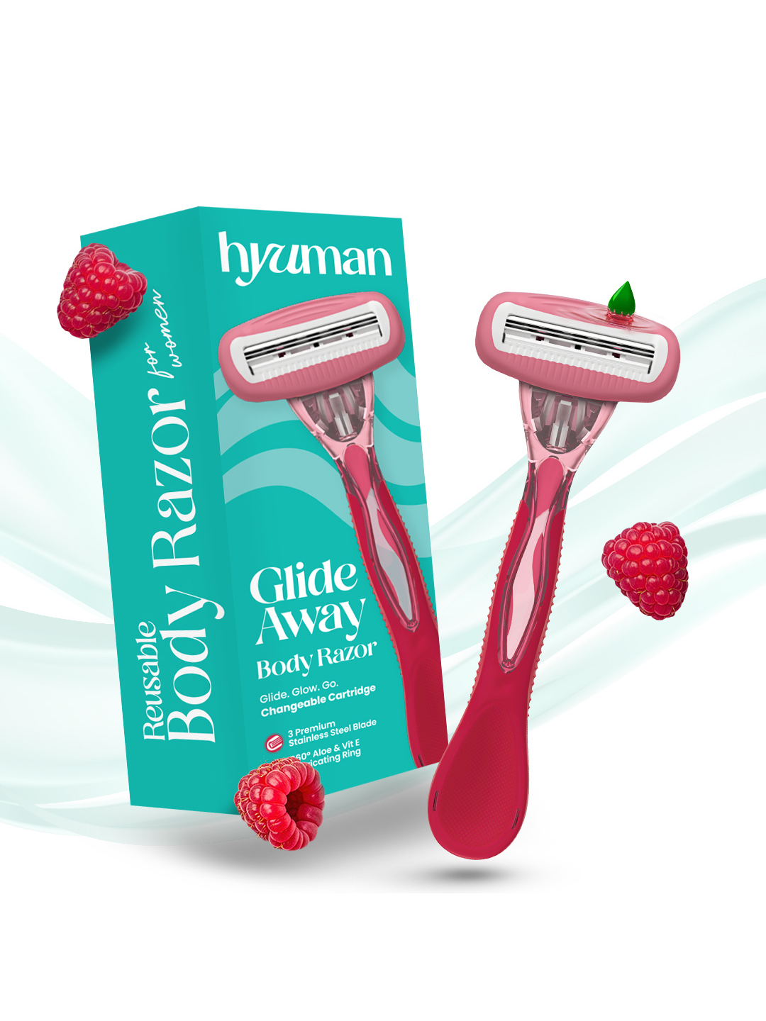 Glide Away 3 Blade Razor for Women