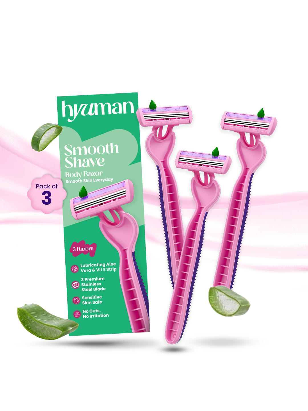 Smoothshave 3 Blade Body Hair Removal Razor