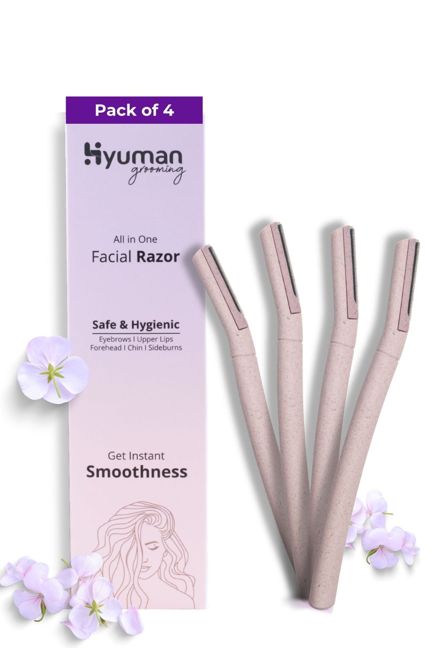 Hyuman Eyebrow & Facial Razor for Women | Face hair removal