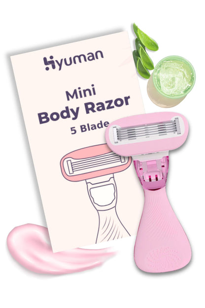 Mini Body Shaving Razor for women|  Aloe vera Infused Shaving | 1 Unit